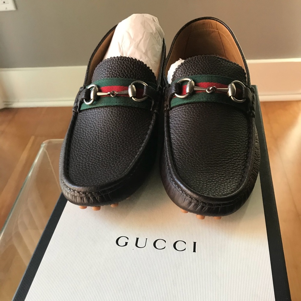 Gucci Brown Men’s Leather Drivers